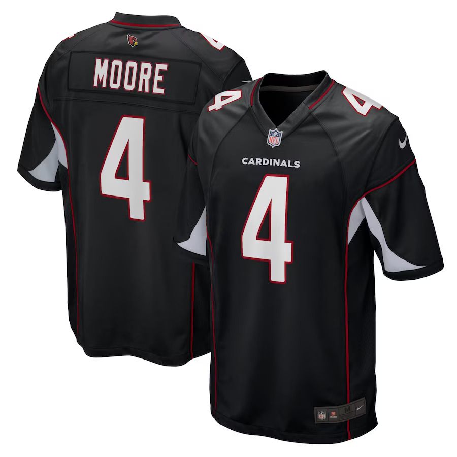 Men Arizona Cardinals 4 Rondale Moore Nike Black Game NFL Jersey